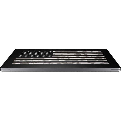 Black and White Camo American Flag Universal Laptop 13in (10.6 x 7.6in) Skin